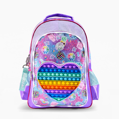 BACKPACK FOOTY'24 POP IT HEART 18 PULGADAS ESPALDA ✦