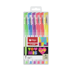 BOLIGRAFO FILGO POP GEL FLUO X 6U