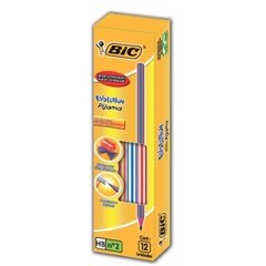 LAPIZ BIC EVOLUTION No2 PIJAMA x 12