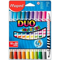 MARCADORES MAPED COLORPEPS DUO x 10 (20 COL)