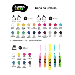 MARCADOR ACRYLIC COLOR ALBA 6MM - comprar online