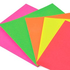 PAPEL GLACE LUMA 10x10CM FLUO x 5H. - comprar online