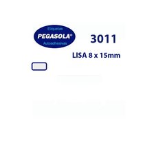 ETIQUETA PEGASOLA 3011 LISA 8 x 15MM