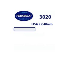 ETIQUETA PEGASOLA 3020 LISA 9 x 48MM