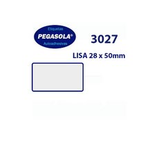 ETIQUETA PEGASOLA 3027 LISA 28 x 50MM