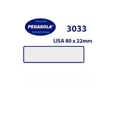 ETIQUETA PEGASOLA 3033 LISA 80 x 22MM