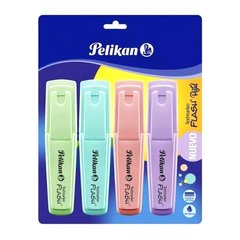 RESALTADOR PELIKAN FLASH x 4 PASTEL BLISTER