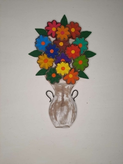 Quadro Jarro de Flores Grande 47cm - comprar online