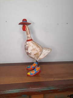 Galinha de Chapéu 46 cm Vinho na internet