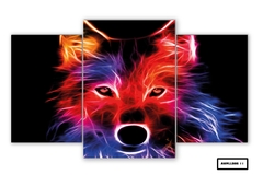 Tríptico escalonado Lobos 11 - comprar online