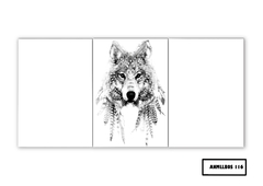 Tríptico simple Lobos 116 - comprar online