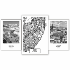 Tríptico escalonado Mapas y Ciudades Nórdicos 16