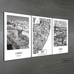 Tríptico simple Mapas y Ciudades Nórdicos Modelo 16 - comprar online