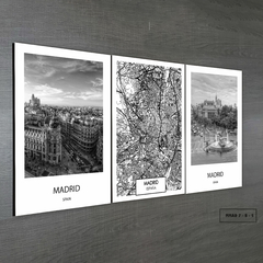 Tríptico simple Mapas y Ciudades Nórdicos Modelo 20 - comprar online