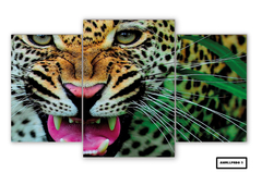 Tríptico escalonado Leopardos 2 - comprar online