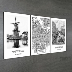 Tríptico simple Mapas y Ciudades Nórdicos Modelo 2 - comprar online