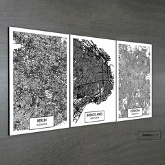 Tríptico simple Mapas Nórdicos Modelo 5 - 2 - comprar online
