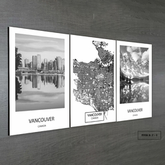 Tríptico simple Mapas y Ciudades Nórdicos Modelo 48 - comprar online