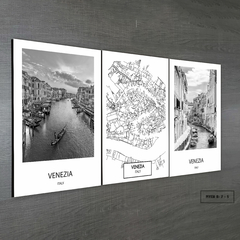 Tríptico simple Mapas y Ciudades Nórdicos Modelo 50 - comprar online