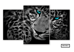 Tríptico escalonado Leopardos 5 - comprar online