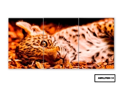 Tríptico simple Leopardos 54 - comprar online