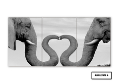Tríptico simple Elefantes 6 - comprar online
