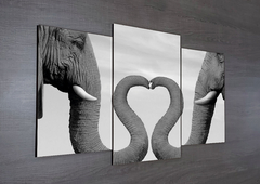 Tríptico escalonado Elefantes 6 - comprar online