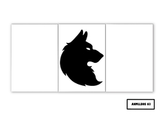 Tríptico simple Lobos 63 - comprar online
