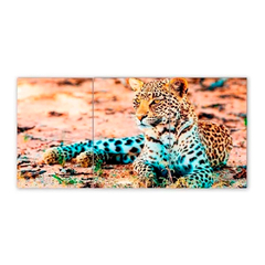 Tríptico simple Leopardos 66