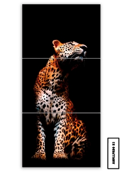Tríptico simple Leopardos 83 - comprar online