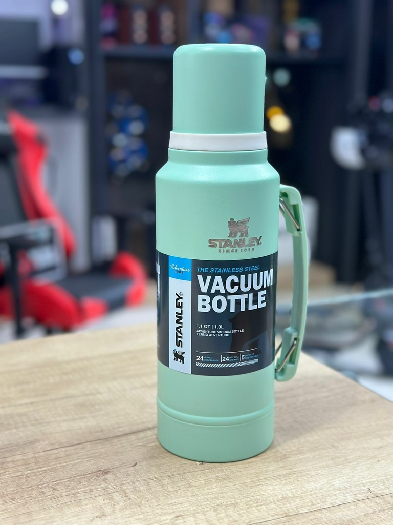 Termo Stanley 1L - Adventure Vacumm Bottle (Verde/ Blanco) - La