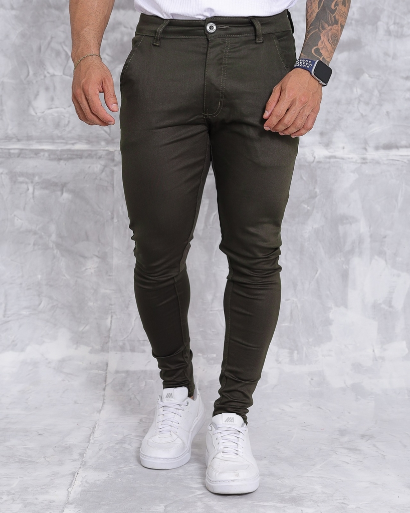 Calça Masculina - Slim Alfaiataria - Verde