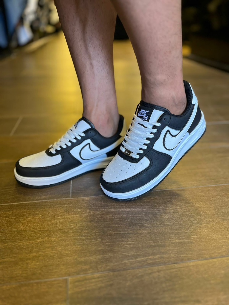 TENIS NIKE AIR FORCE BRANCO/PRETO - Trizone Outlet