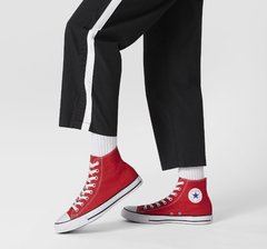 Tênis Converse Chuck Taylor All Star Cano Alto Juvenil Preto / Vermelho