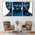 Trio de Quadros Mulheres Pintadas Azul Moderno na internet