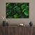 Quadro Decorativo Costela de Adão Fundo Verde e Preto