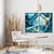Dupla de Quadros Decorativos Abstrato Azul com Detalhes Dourado na internet