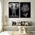 Quadro Decorativos Leão e Elefante Preto e Branco na internet