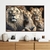 Quadro Decorativo Realeza da Selva Família de Leões na internet