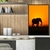 Quadro Decorativo Elefante Africano Pôr do Sol