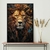 Quadro Decorativo Leão em Pinceladas na internet