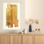 Quadro Decorativo Abstrato Pincel Dourado - Moldura Maringá - Quadros Decorativos