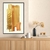 Quadro Decorativo Abstrato Pincel Dourado na internet