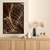 Quadro Decorativo Abstrato Fios de Ouro na internet