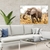 Quadro Decorativo Elefante Savana - Moldura Maringá - Quadros Decorativos