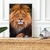 Quadro Decorativo Leão Africano na internet