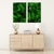 Dupla de Quadros Decorativos Natureza Viva Folhas Verde - Moldura Maringá - Quadros Decorativos