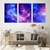 Trio de Quadros Decorativos Constelação de Estrelas