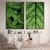 Dupla de Quadros Decorativos Folhas Verde - Moldura Maringá - Quadros Decorativos