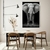 Quadro Decorativo Elefante Preto e Branco - Moldura Maringá - Quadros Decorativos